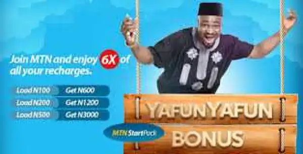 How To Receive 500% Data, Airtime, & SMS Bonus On MTN For 6 Months